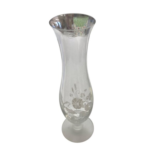 Avon Hummingbird Crystal Bud Vase - Picture 1 of 14